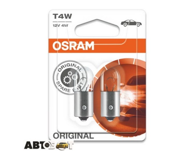 Лампа розжарювання Osram Original T4W 12V 4W 3893-02B (2 шт.), ціна: 75 грн.