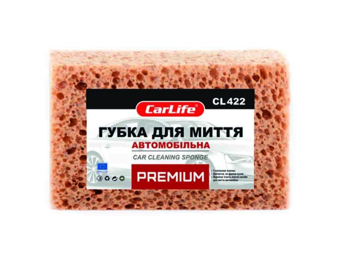 Губка для мытья авто CarLife PREMIUM с крупными порами, цена: 93 грн.