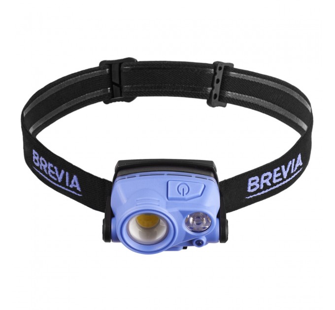 Фонарь налобный Brevia 400Lm+200Lm, 3W+3W COB, 1200mAh, цена: 999 грн.