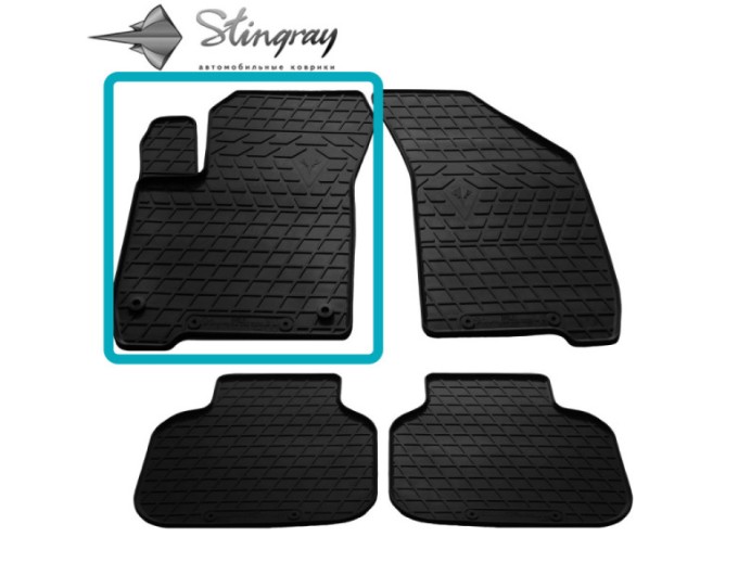 Fiat Freemont (2011-2016) коврик передний левый (Stingray), цена: 942 грн.