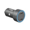 Автомобільний зарядний пристрій Winso Pro 40W 2xUSB-C LED Ring Metal, ціна: 457 грн.