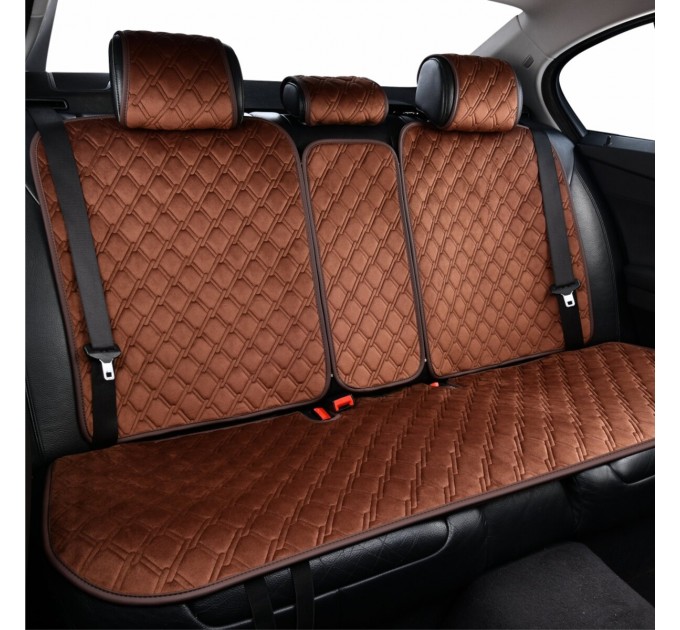 Комплект преміум накидок для сидінь CarLife Turbo, coffee, ціна: 4 561 грн.