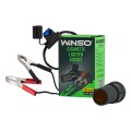 Переходник Winso из гнезда прикуривателя на зажиме АКБ с предохранителем 12/24V, длина кабеля 30см, цена: 60 грн.