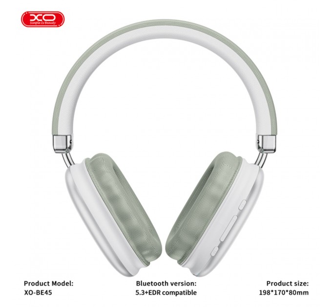 Беспроводные наушники XO BE45 Beiguo серебряные, цена: 539 грн.