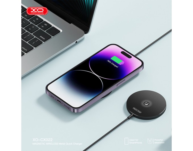 Беспроводное зарядное устройство для XO CX022 Magnetic Wireless Charger Type-C черный, цена: 389 грн.