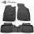 Dacia Spring (2021-...) комплект 3D килимків з 4 штук (Stingray)