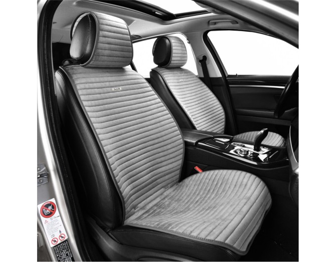 Преміум накидки для передніх сидінь CarLife Sport, grey 2шт, ціна: 2 247 грн.