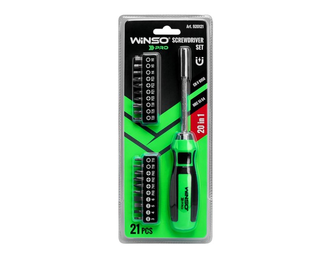 Отвертка Winso Pro с комплектом насадок 20шт, цена: 263 грн.