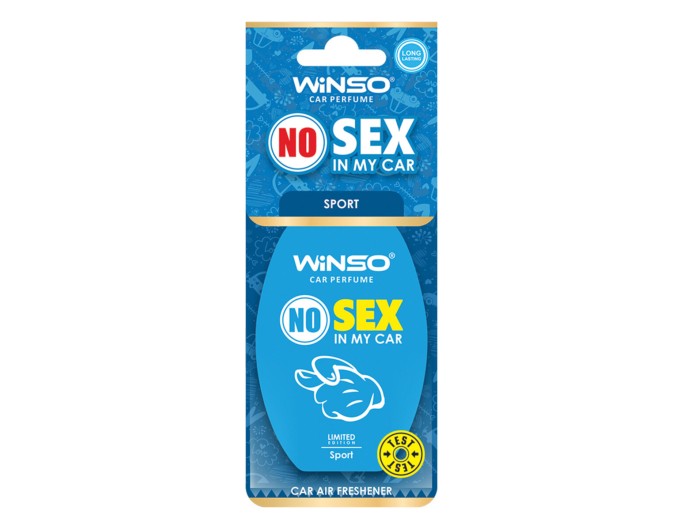 Освіжувач повітря Winso No Sex in My Car, целюлозний ароматизатор Sport, ціна: 37 грн.