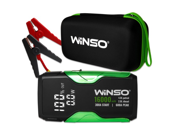 Пусковий пристрій Winso Jump Starter 300/600A 16000mAh, ціна: 2 564 грн.