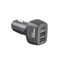 Автомобильное зарядное устройство Winso Pro 44W USB-C+2xUSB-A