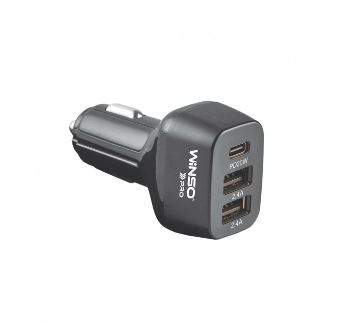 Автомобильное зарядное устройство Winso Pro 44W USB-C+2xUSB-A, цена: 419 грн.