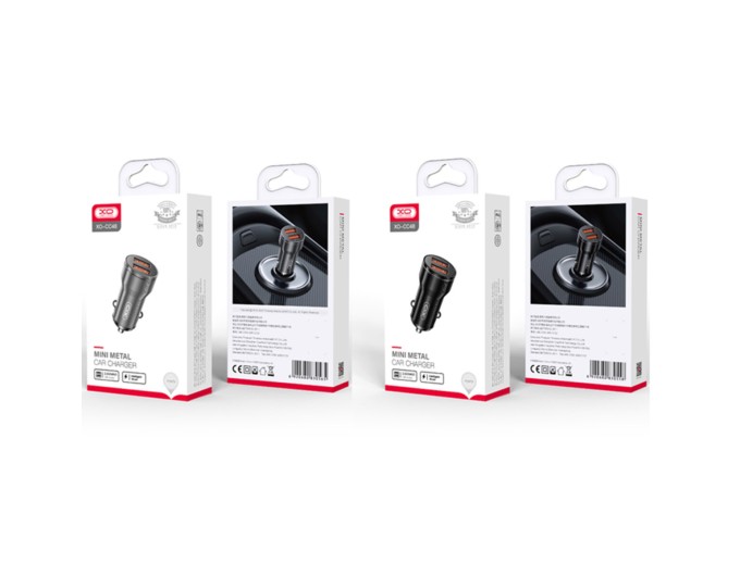 Автомобильное зарядное устройство XO CC48 Smart Dual USB Metal черный, цена: 119 грн.