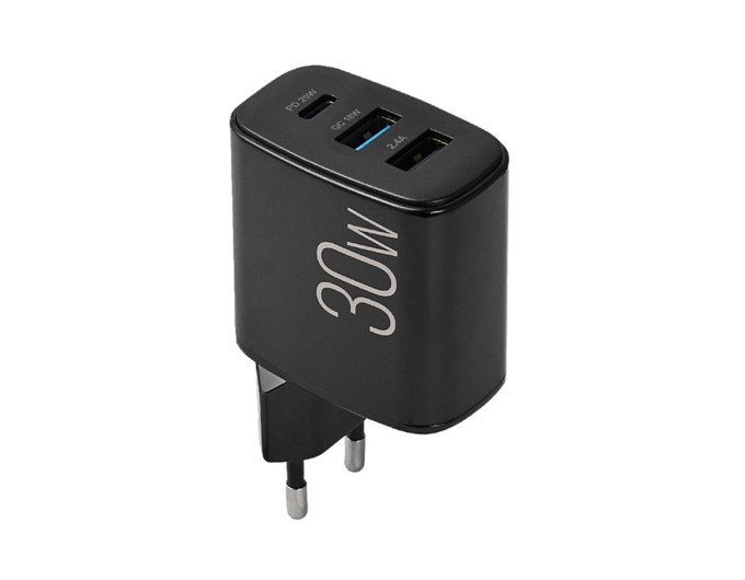 Сетевое зарядное устройство Brevia ePower PD20W+QC18W+12W черный, цена: 658 грн.