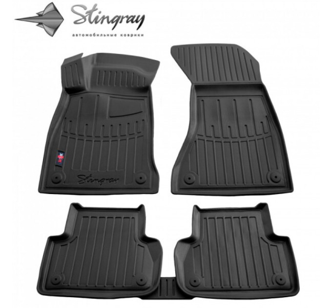 Audi A4 (B9) (2015-...) комплект 3D ковриков с 5 штук (Stingray), цена: 1 287 грн.