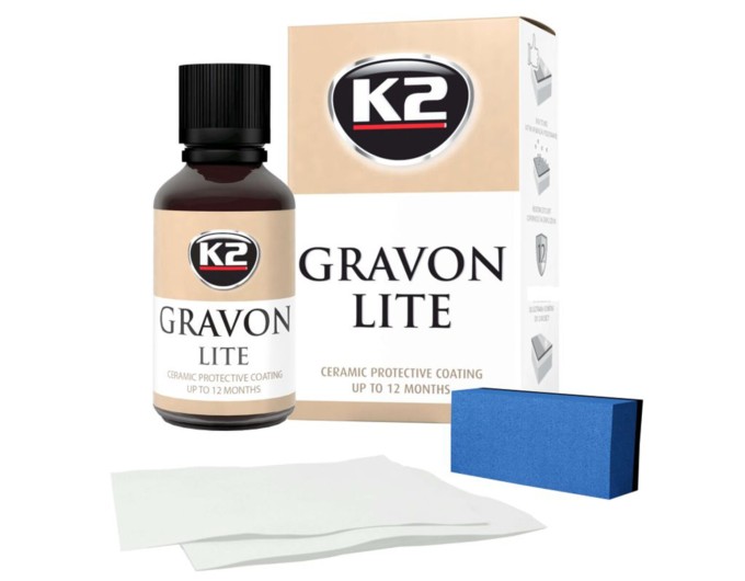 Набір для нанесення керамічного покриття K2 Gravon Lite Set 50мл з аплікатором та серветками, ціна: 782 грн.