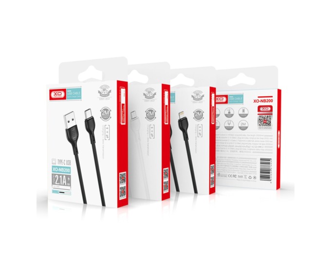 Кабель XO USB to Micro USB 2,1А 2м білий, ціна: 39 грн.