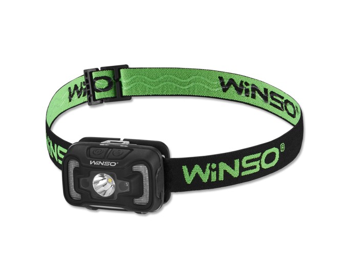 Фонарь налобный Winso 300Lm, 5W CREE XTE+COB, 1800mAh, с сенсором белый/красный, цена: 643 грн.