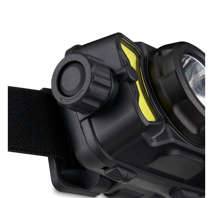 Фонарь налобный Brevia 600Lm, 3W CREE XPG+COB, 1200mAh/3xAAA, белый/красный, цена: 899 грн.