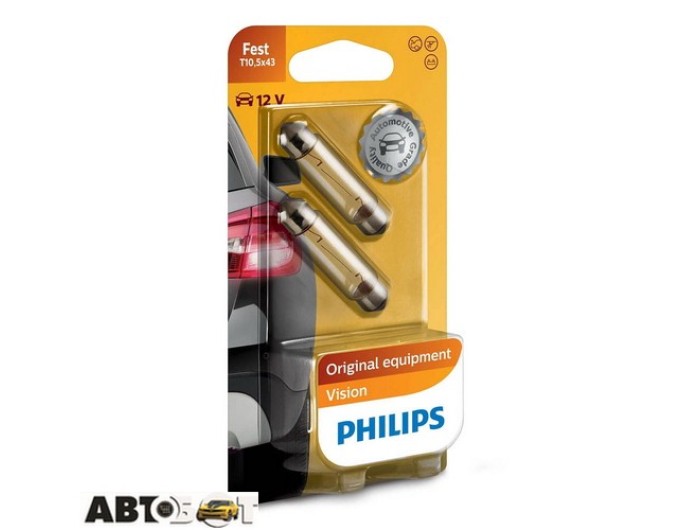 Лампа накаливания Philips 12866B2 Festoon T10,5X43 (1шт.), цена: 70 грн.