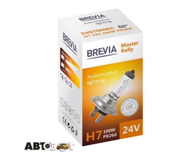 Галогенна лампа BREVIA Master Rally H7 24V 100W CP 24070MRC (1 шт.), ціна: 371 грн.