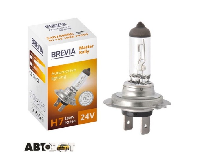 Галогенна лампа BREVIA Master Rally H7 24V 100W CP 24070MRC (1 шт.), ціна: 371 грн.