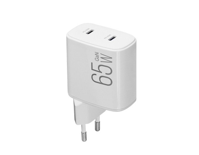 Сетевое зарядное устройство Brevia ePowerGaN PD65W 2xUSB-C белый, цена: 1 304 грн.