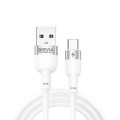 Кабель Brevia USB to Type-C 2,4А 1,2м, білий box, ціна: 146 грн.