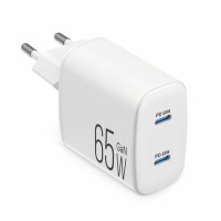 Сетевое зарядное устройство Brevia ePowerGaN PD65W 2xUSB-C белый