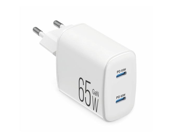 Сетевое зарядное устройство Brevia ePowerGaN PD65W 2xUSB-C белый, цена: 1 304 грн.