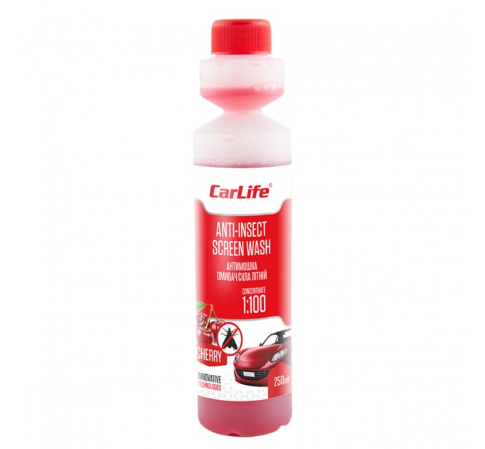 Омивач скла Carlife Anti-insect Screen-Wash літній Cherry концентрат 250мл, ціна: 81 грн.
