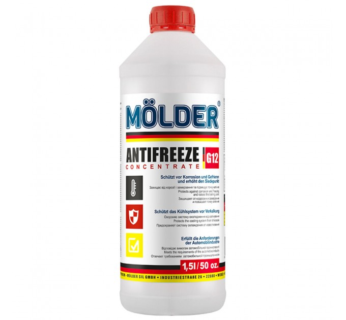 Антифриз Molder G12 червоний концентрат 1,5л, ціна: 303 грн.