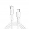 Кабель Brevia Type-C to Type-C 60W 1м, белый box, цена: 174 грн.