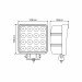 Фара светодиодная Brevia Epistar white Spot 10-30V, 48W (16x3W), 3520Lm, 1шт, цена: 595 грн.