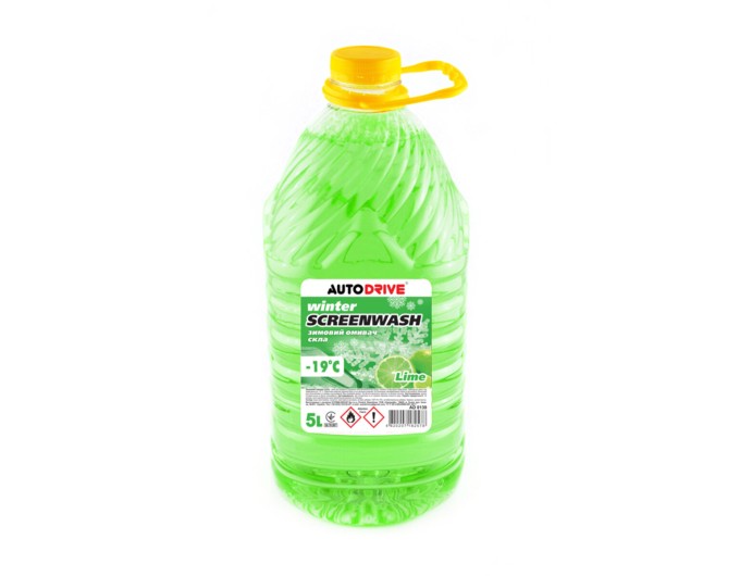 Омыватель стекла AutoDrive -19°С зимний Lime готовый 5л, цена: 269 грн.