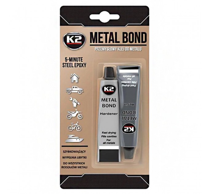 Клей для металла K2 Metal Bond эпоксидный 56,7г, цена: 147 грн.