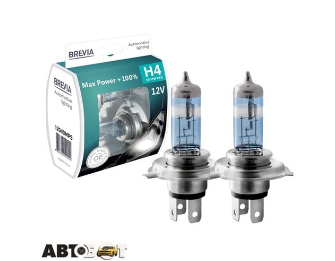 Галогенна лампа BREVIA Max Power +100% H4 12040MPS (2 шт.), ціна: 770 грн.