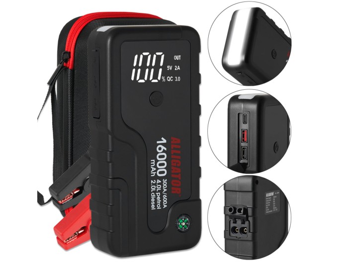 Пусковий пристрій Alligator Jump Starter 300A/600A 16000mAh, ціна: 2 700 грн.