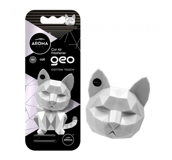 Ароматизатор Aroma Car Geo Cat - White Cotton Touch сухий, ціна: 151 грн.