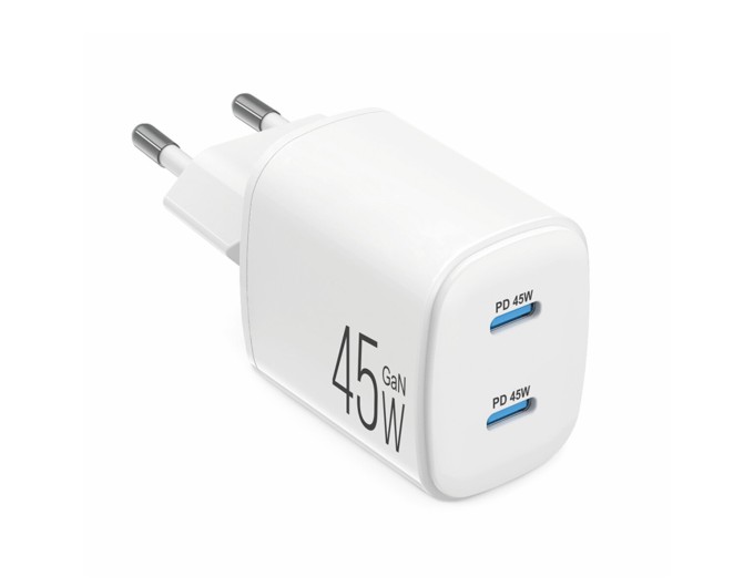 Сетевое зарядное устройство Brevia ePowerGaN PD45W 2xUSB-C белый, цена: 960 грн.