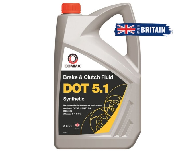 Тормозная жидкость Comma DOT 5.1 Brake Fluid 5л, цена: 3 170 грн.