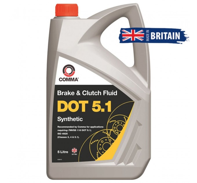 Тормозная жидкость Comma DOT 5.1 Brake Fluid 5л, цена: 3 077 грн.