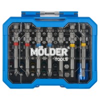 Набор бит Molder с держателем магнитным 75мм 25мм 50шт (цветная маркировка)