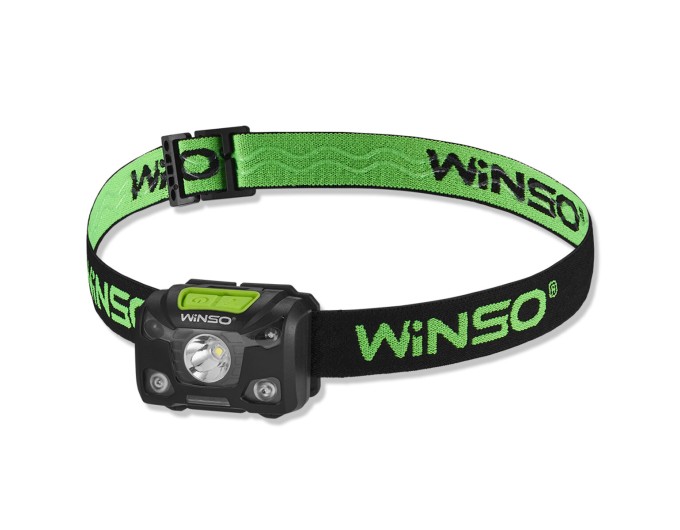 Фонарь налобный Winso 250Lm, 5W XPG, 1200mAh/3xAAA, с сенсором белый/красный, цена: 556 грн.