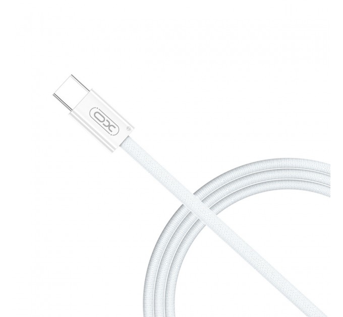 Кабель XO High-fashion Type-C to Type-C 60W 1м белый, цена: 99 грн.