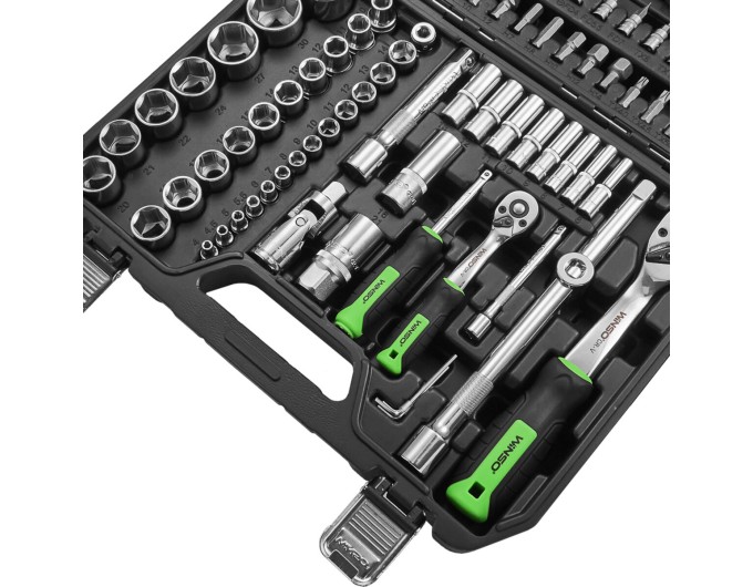 Професійний набір інструментів в кейсі Winso Pro 1/2", 1/4" 72T, CR-V, 110од., ціна: 3 505 грн.