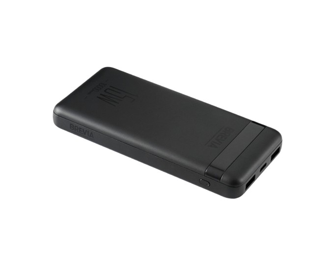 Повербанк (Power Bank) Brevia 10000mAh 15W Li-Pol чорний, ціна: 499 грн.