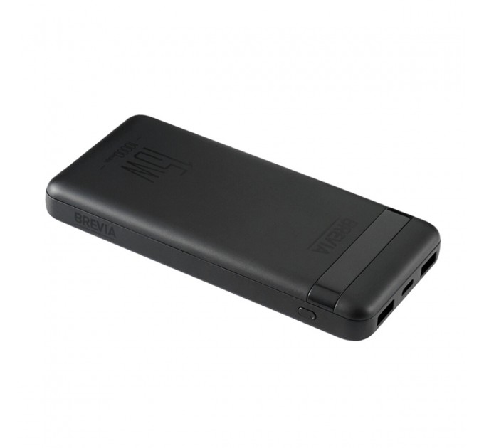 Повербанк (Power Bank) Brevia 10000mAh 15W Li-Pol чорний, ціна: 499 грн.