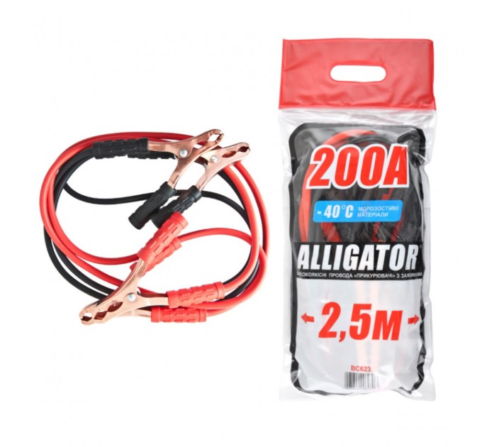 Провода-прикуриватели Alligator 200А, 2,5м BC623, цена: 265 грн.
