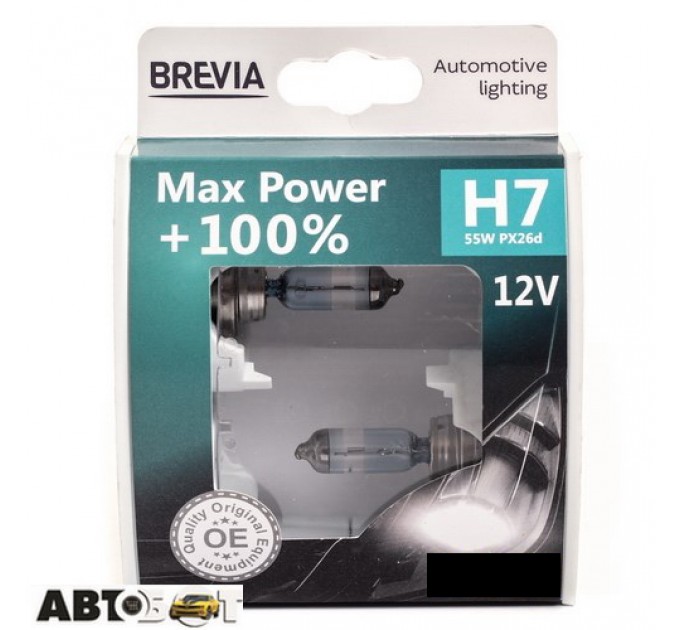  Галогенная лампа BREVIA Max Power +100% H7 12070MPS (2 шт.)